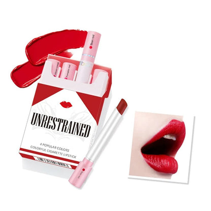 Long Lasting Waterproof Matte Lipstick Set 4 Piece Transparent Finish 2