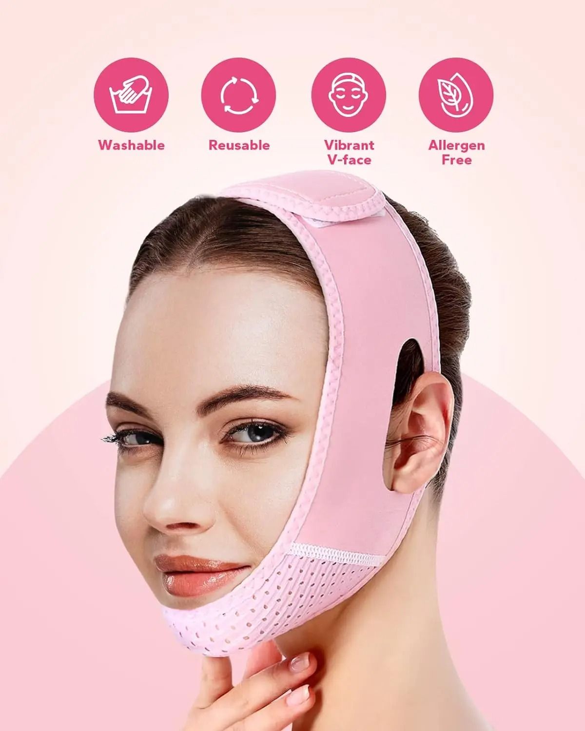 Reusable V Line Face Lifting Strap Double Chin Reducer 2