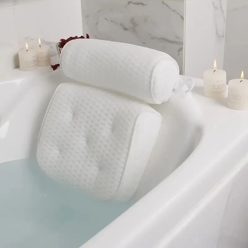 Spa Bathtub Pillow with Anti-Slip Suction Cups