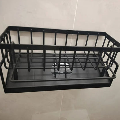 Drill Free Sink Organizer And Multi Use Sponge Holder 5