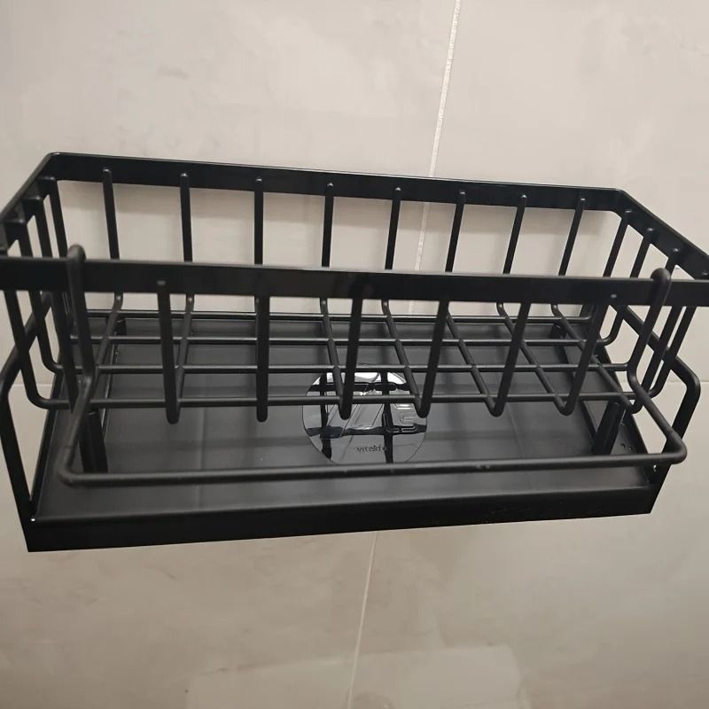 Drill Free Sink Organizer And Multi Use Sponge Holder 6