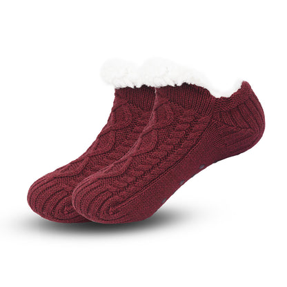 Non Slip Winter Floor Socks Super Warm Velvet Boot Slippers Unisex Snow Sleep Socks For Home Wear 11
