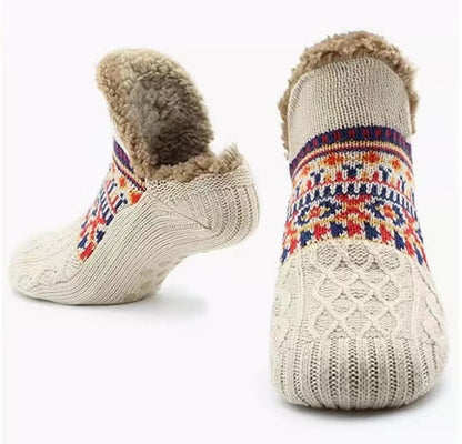 Non Slip Winter Floor Socks Super Warm Velvet Boot Slippers Unisex Snow Sleep Socks For Home Wear 14