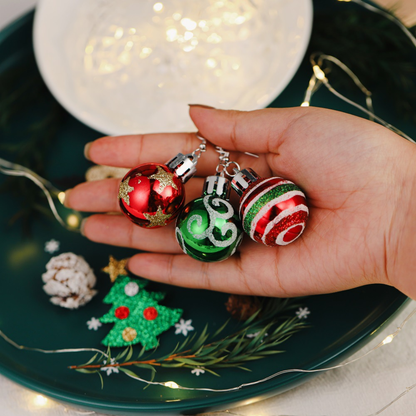 Christmas Snowflake Star Ball Shaped Bulb Earrings Hook For Women Ear Dangle Drop Xmas Fashion Party Jewelry Gift