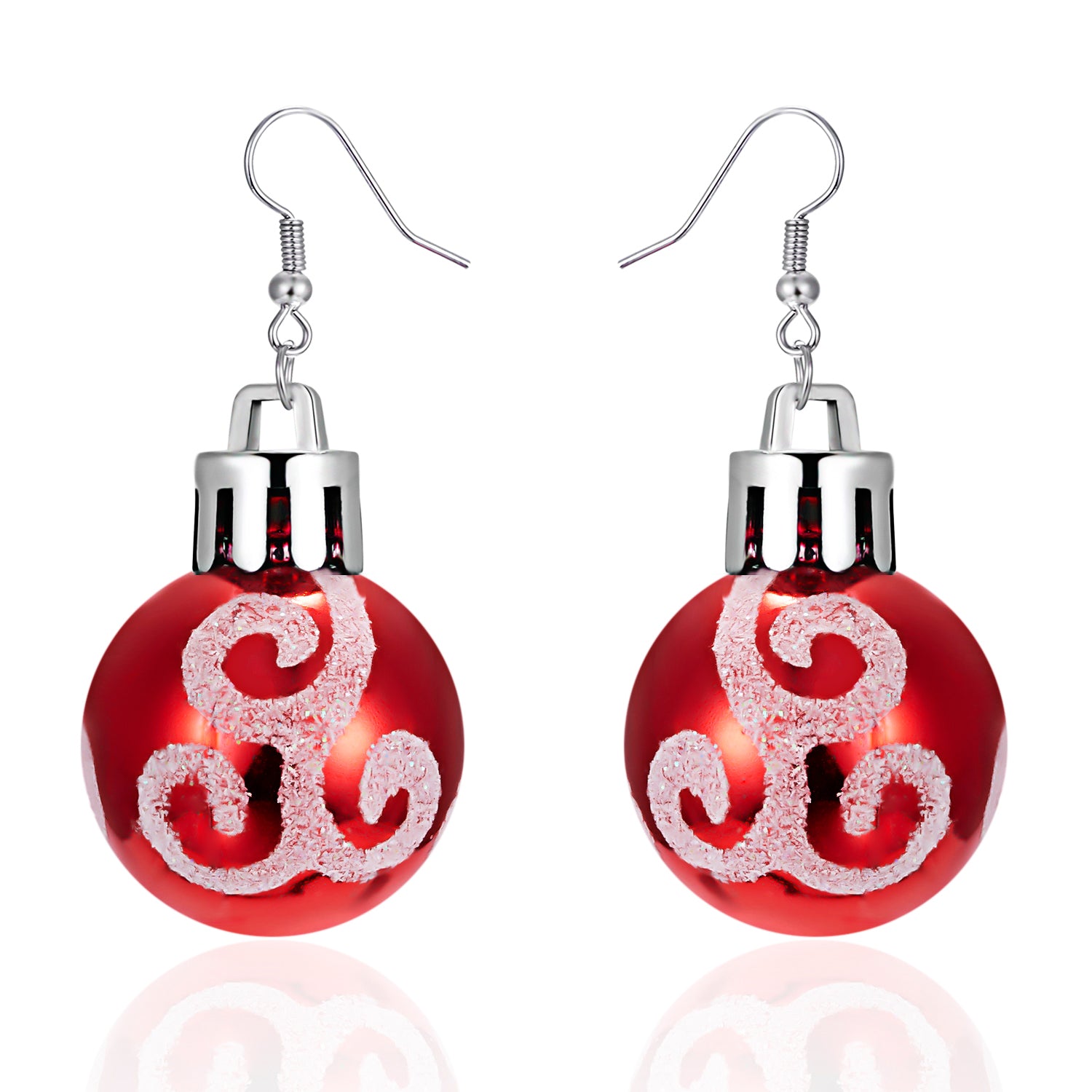 Christmas Snowflake Star Ball Shaped Bulb Earrings Hook For Women Ear Dangle Drop Xmas Fashion Party Jewelry Gift