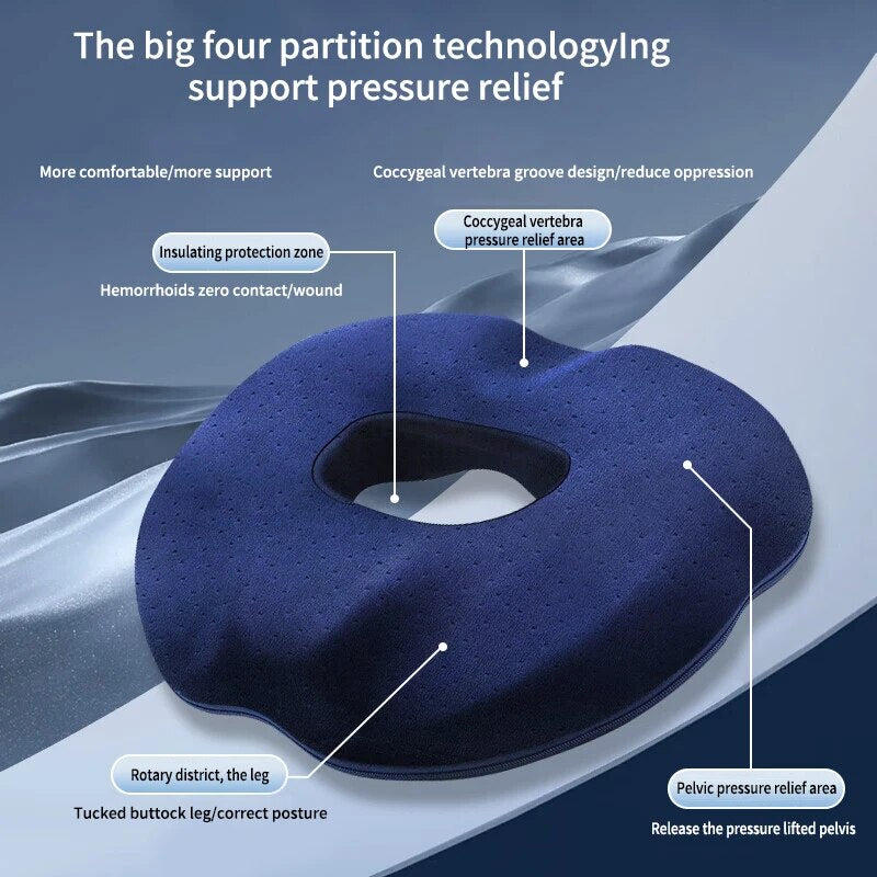 Postoperative Memory Cotton Cushion Tailbone Relief Hemorrhoid Decompression Office Seat Comfort 3