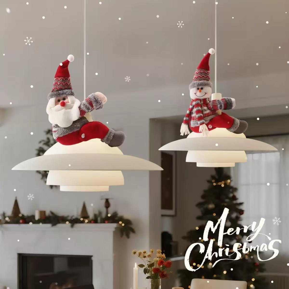 Santa Claus ornaments, Christmas decorations, pendant lights, window decorations, curtain decorations, Christmas gifts