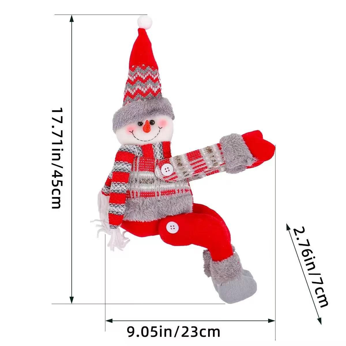 Santa Claus Ornaments Christmas Decorations Pendant Lights Window Decorations Curtain Decorations C 6