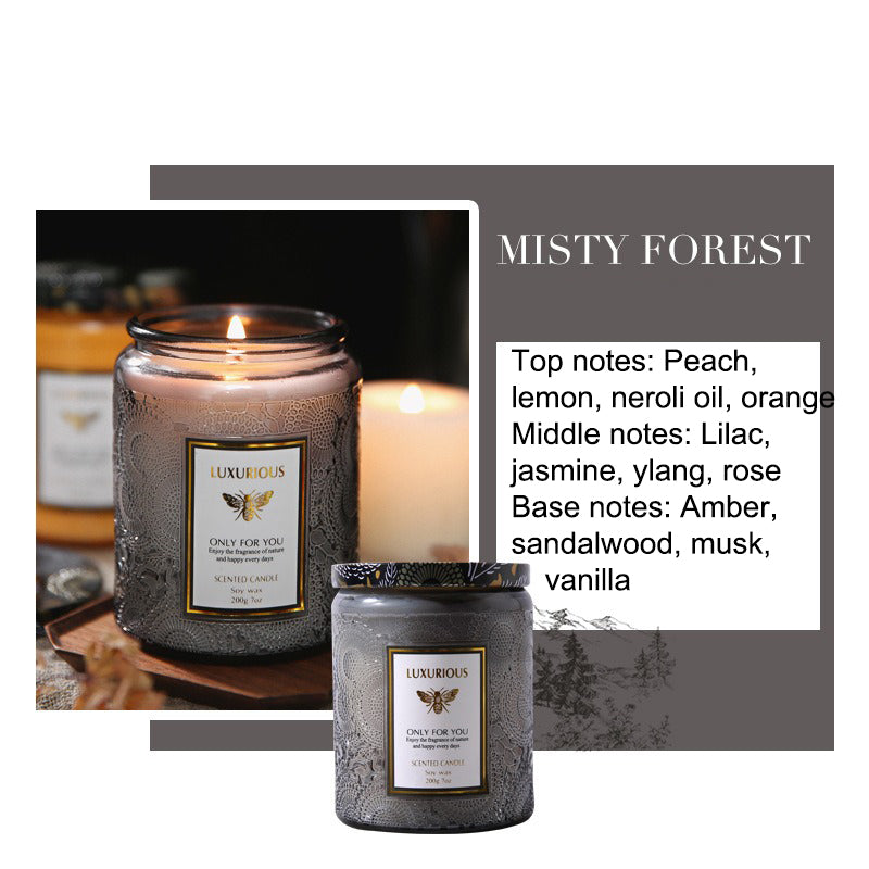 Jar Scented Candle, Natural Soy Candle, Serenity Aromatic Candles, Home Decorative Scented Candles Gift for Friends