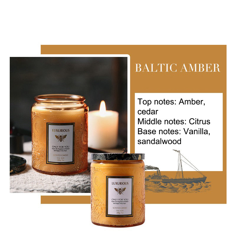 Jar Scented Candle, Natural Soy Candle, Serenity Aromatic Candles, Home Decorative Scented Candles Gift for Friends