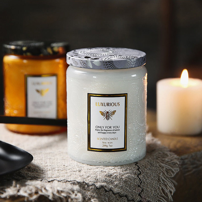 Jar Scented Candle, Natural Soy Candle, Serenity Aromatic Candles, Home Decorative Scented Candles Gift for Friends