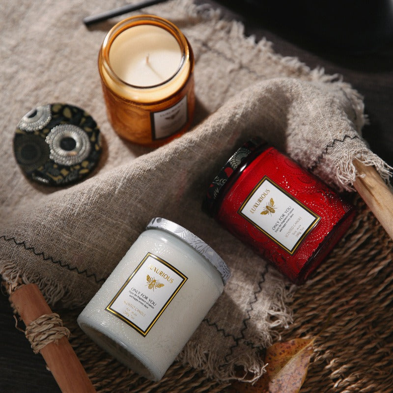Jar Scented Candle, Natural Soy Candle, Serenity Aromatic Candles, Home Decorative Scented Candles Gift for Friends