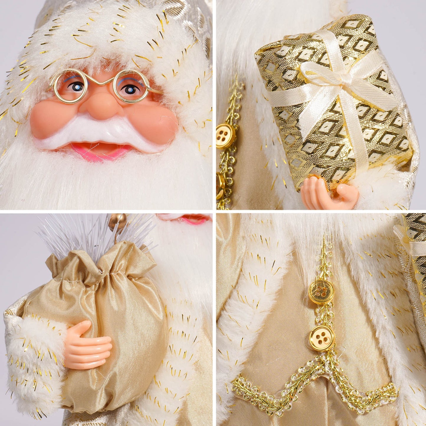 Christmas Santa Claus Figurines Holiday Desktop Ornaments Party And Home Decoration Crafts 4
