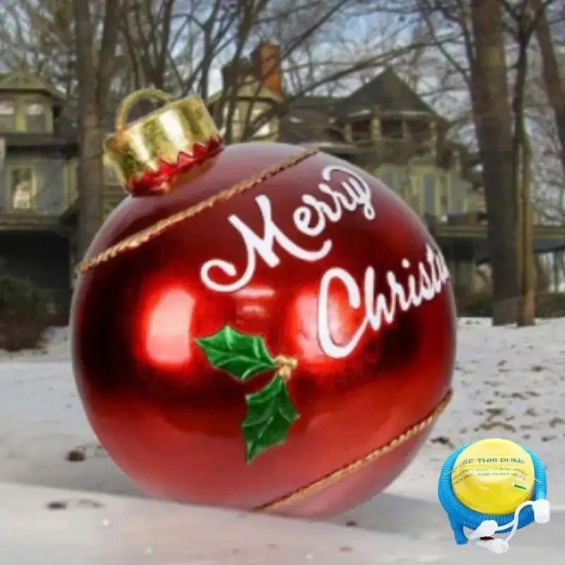 Outdoor Christmas Inflatable Ball Giant Big Tree Decoration Toy Large Decor Ornament Without Light 16