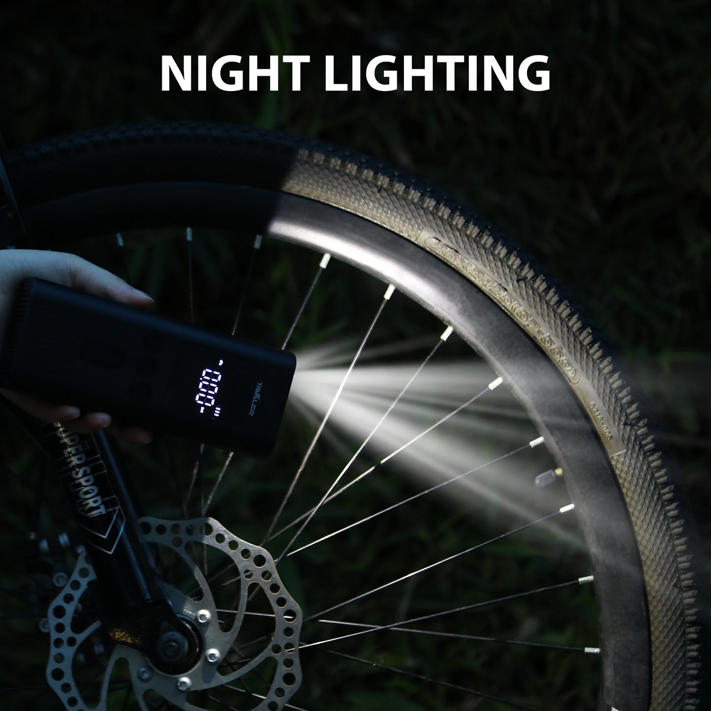 Wireless Portable Air Pump Electric Tire Inflator Car Bike Motorcycle Air Compressor Accessories 4