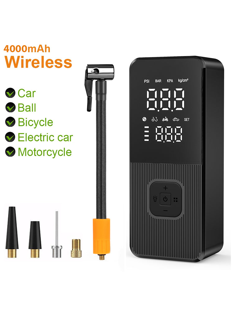 Wireless Portable Air Pump Electric Tire Inflator Car Bike Motorcycle Air Compressor Accessories 7