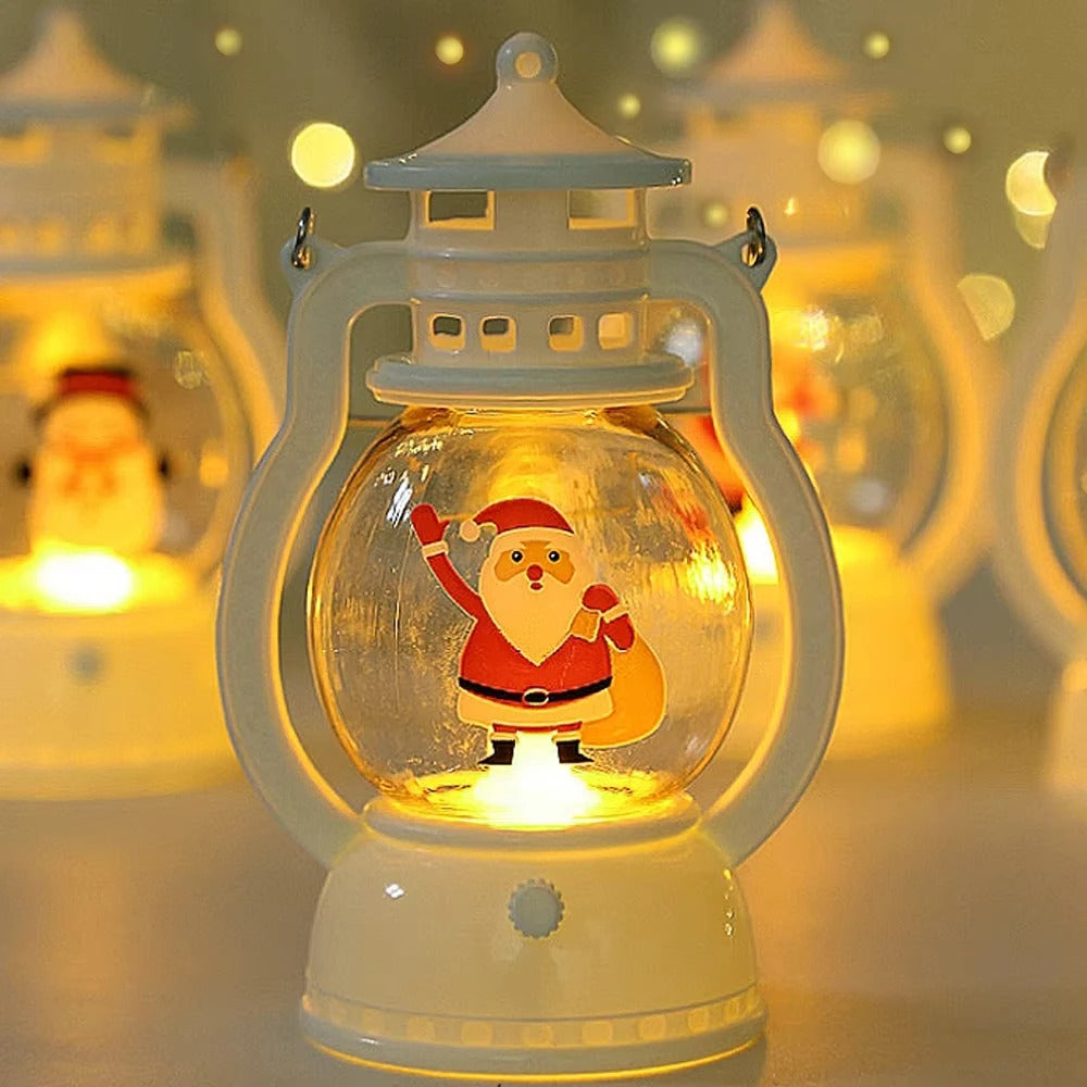 Santa Claus Merry Christmas Decorations LED Lantern Light Christmas Ornaments Home Xmas Decor 2