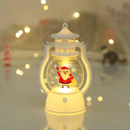 Santa Claus Merry Christmas Decorations LED Lantern Light Christmas Ornaments Home Xmas Decor 5