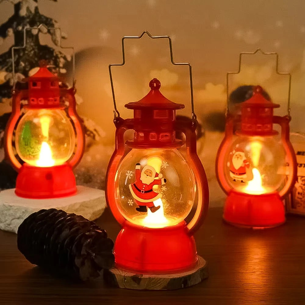 Santa Claus Merry Christmas Decorations LED Lantern Light Christmas Ornaments Home Xmas Decor 4