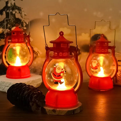 Santa Claus Merry Christmas Decorations LED Lantern Light Christmas Ornaments Home Xmas Decor 4