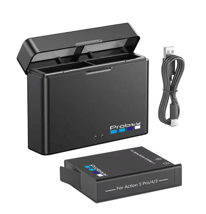 ProCharge 2200mAh Dual Battery Kit With Charger For Action Camera 5