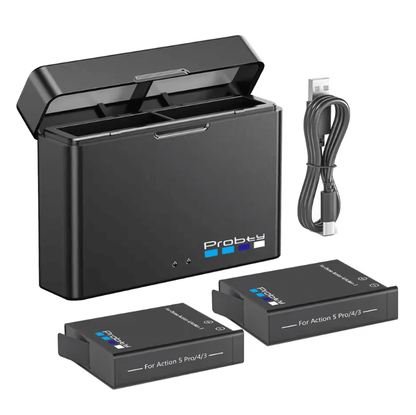 ProCharge 2200mAh Dual Battery Kit With Charger For Action Camera 6