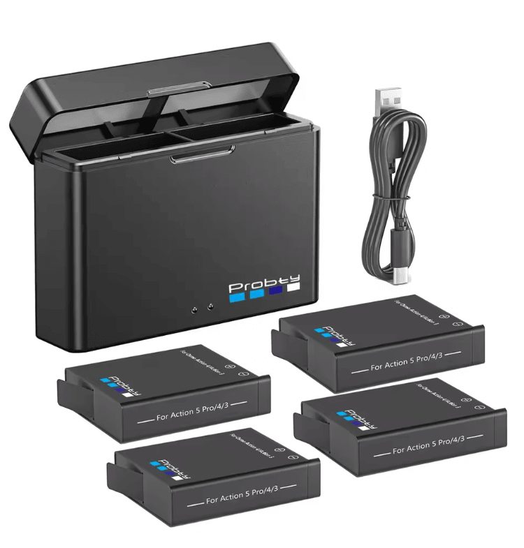 ProCharge 2200mAh Dual Battery Kit With Charger For Action Camera 8