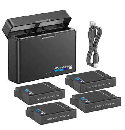 ProCharge 2200mAh Dual Battery Kit With Charger For Action Camera 8