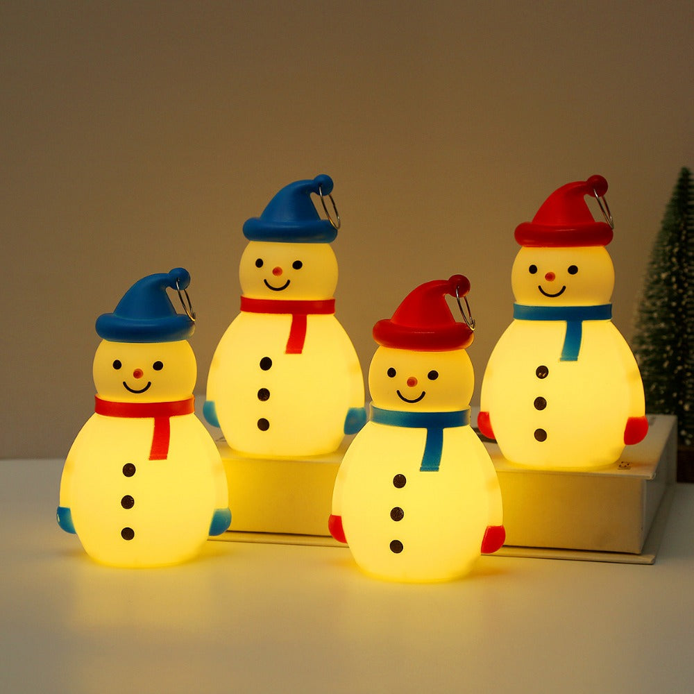 Christmas Tree Decoration Pendant, Cute Glowing Snowman Ornaments, New Year Carnival Party Gifts