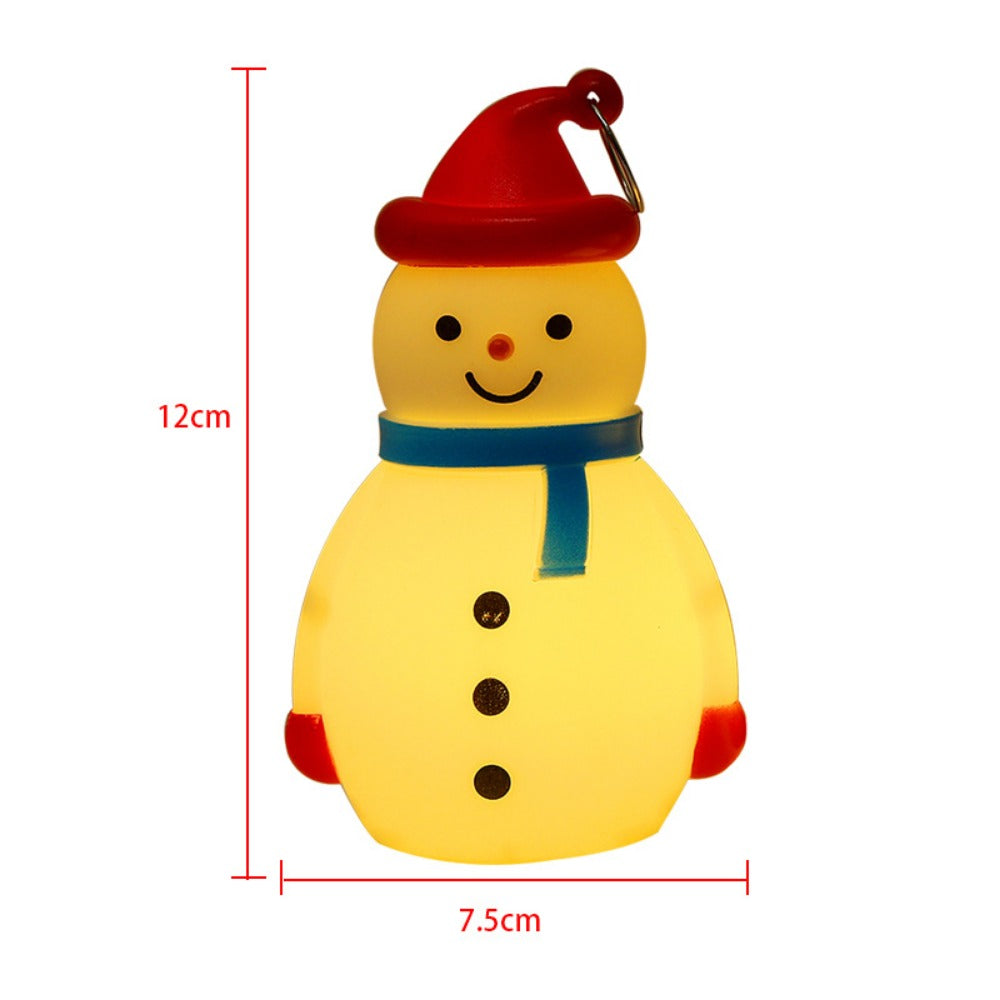 Christmas Tree Decoration Pendant, Cute Glowing Snowman Ornaments, New Year Carnival Party Gifts