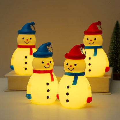Christmas Tree Decoration Pendant, Cute Glowing Snowman Ornaments, New Year Carnival Party Gifts