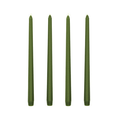 Long Burning Taper Candles, 4 Pack, Dripless Smokeless Unscented, for Home Interior and Valentine's Decor