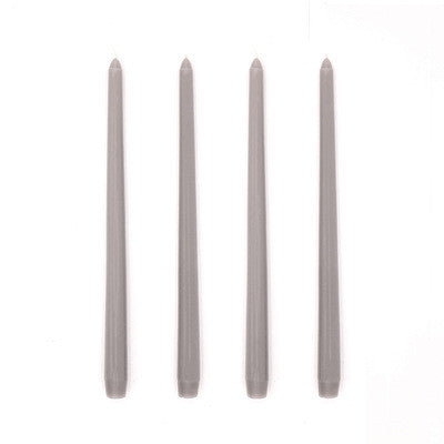 Long Burning Taper Candles, 4 Pack, Dripless Smokeless Unscented, for Home Interior and Valentine's Decor