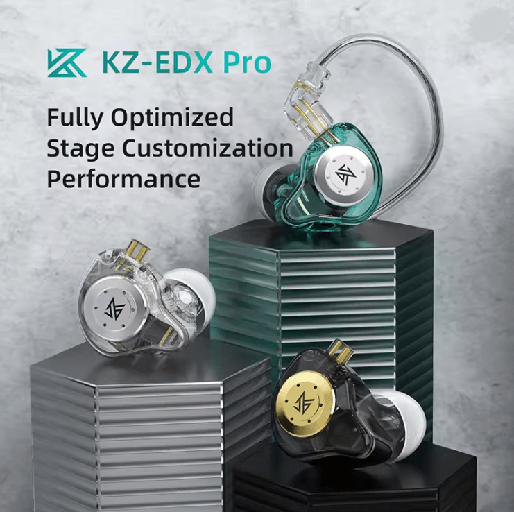 KZ EDX Pro Bass In Ear Monitor Earphones 2