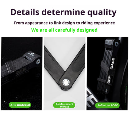 Foldable Bicycle Lock High Security Anti Theft Bike Lock For MTB Road EBike Scooter Durable Folding 3