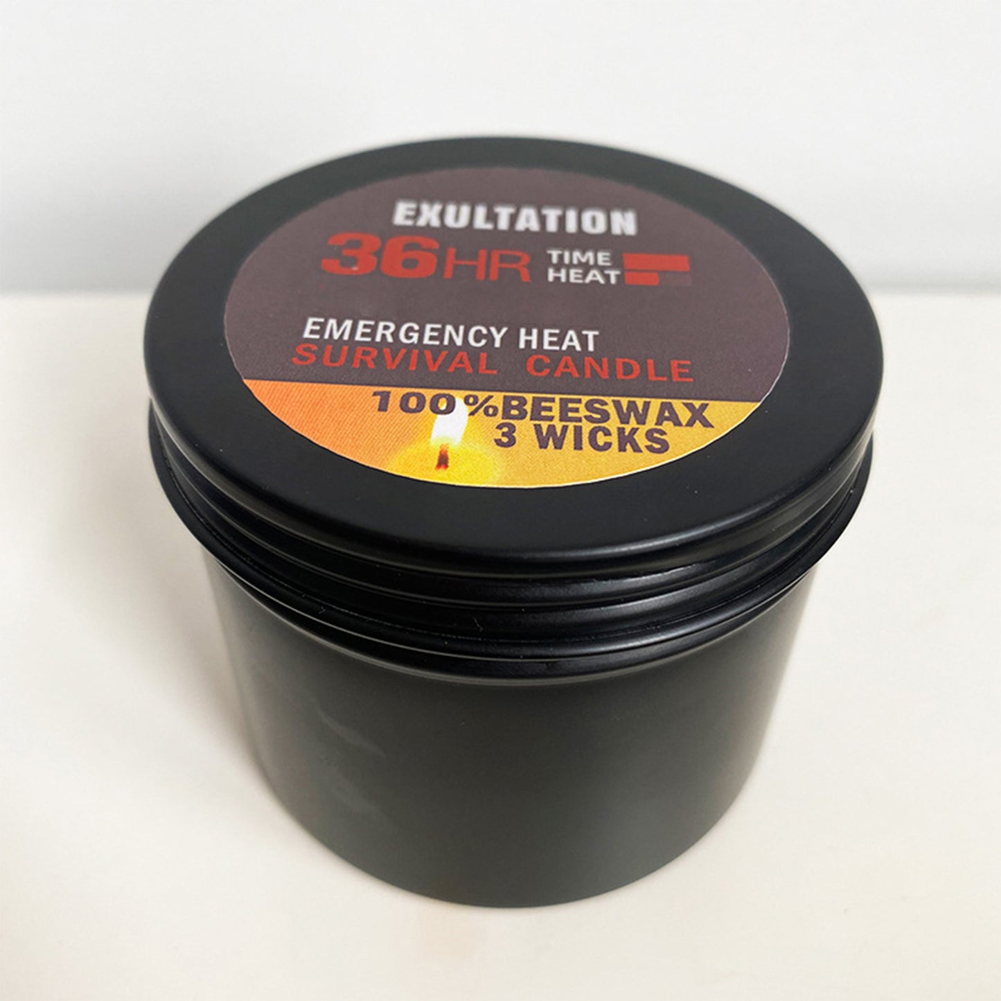 Emergency Candle, Odorless and Eco Friendly, Long Burning Candles for Home, Essential Power Outage Spares with Lid