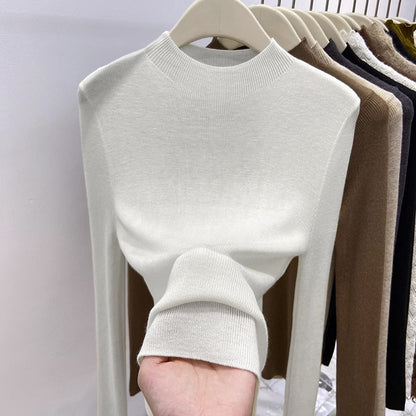 Women's Slim Fit Turtleneck Sweater, Warm Knitwear Pullover, Casual Winter Jumpers, Fashion Base Layer Tops