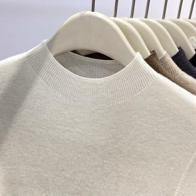 Women's Slim Fit Turtleneck Sweater, Warm Knitwear Pullover, Casual Winter Jumpers, Fashion Base Layer Tops