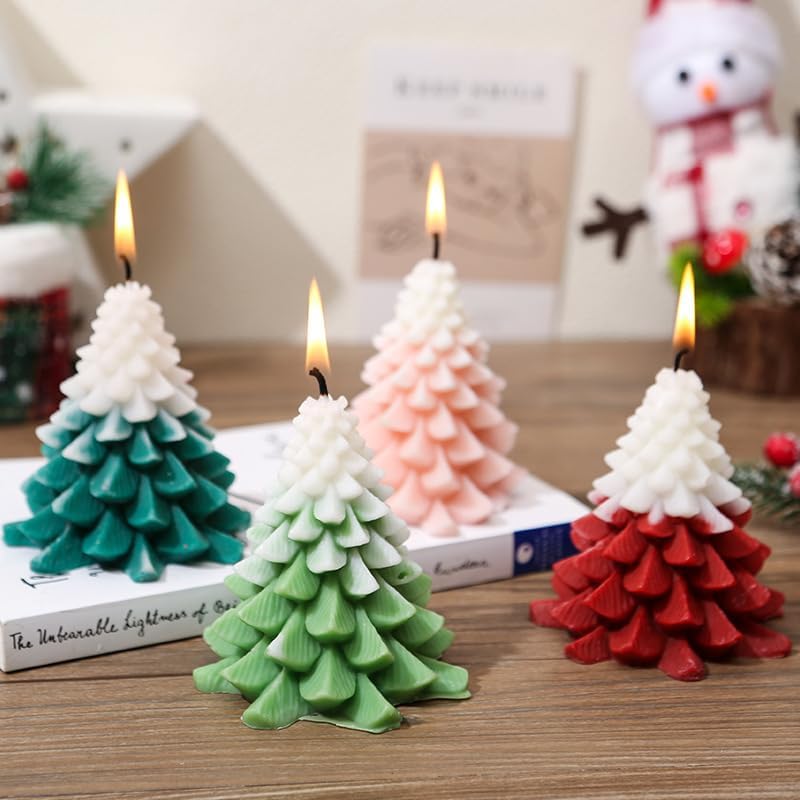 Christmas Tree Candle, Scented Tree Candle, Holiday Home Decor, Christmas Party Gift, New Year Decoration