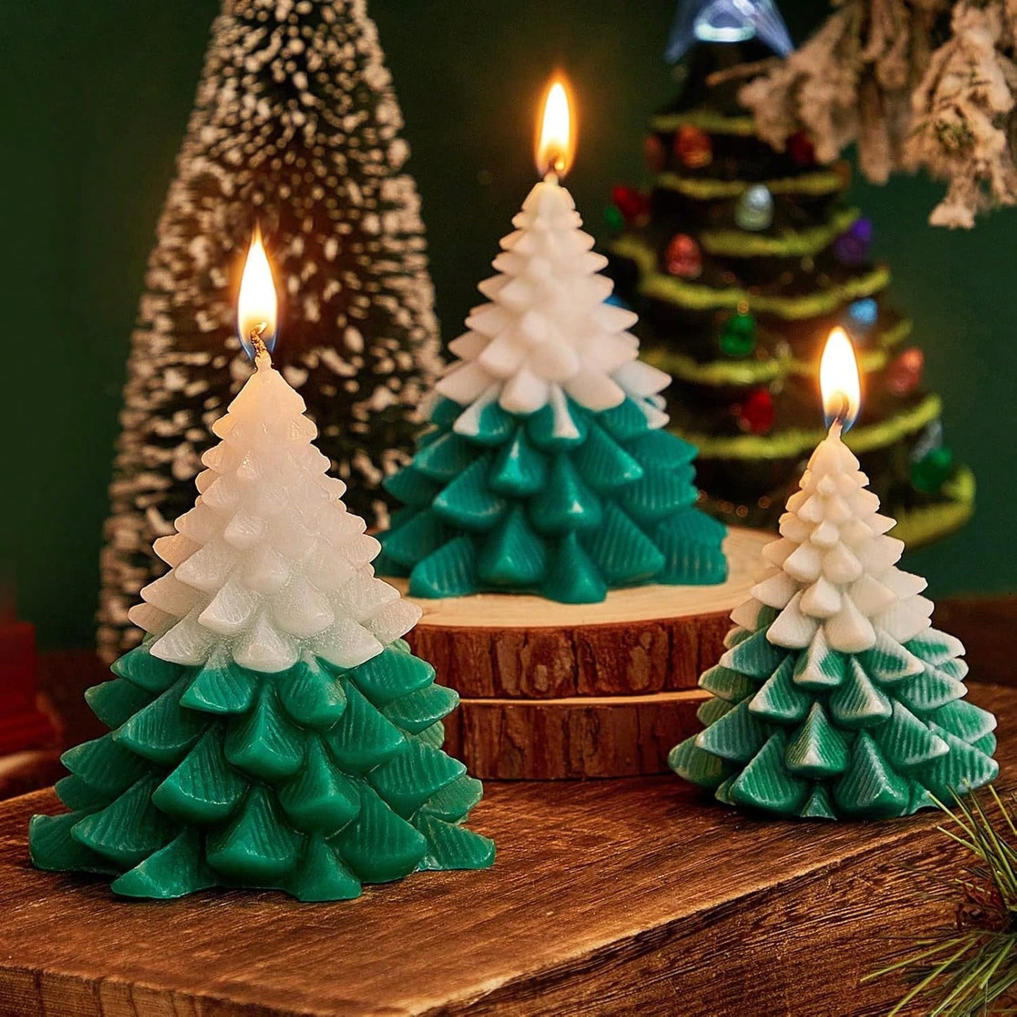 Christmas Tree Candle, Scented Tree Candle, Holiday Home Decor, Christmas Party Gift, New Year Decoration