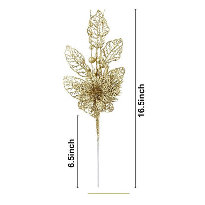 Christmas Decoration for Home, Artificial Glitter Berry Flower Branch, Tree and Party Supplies