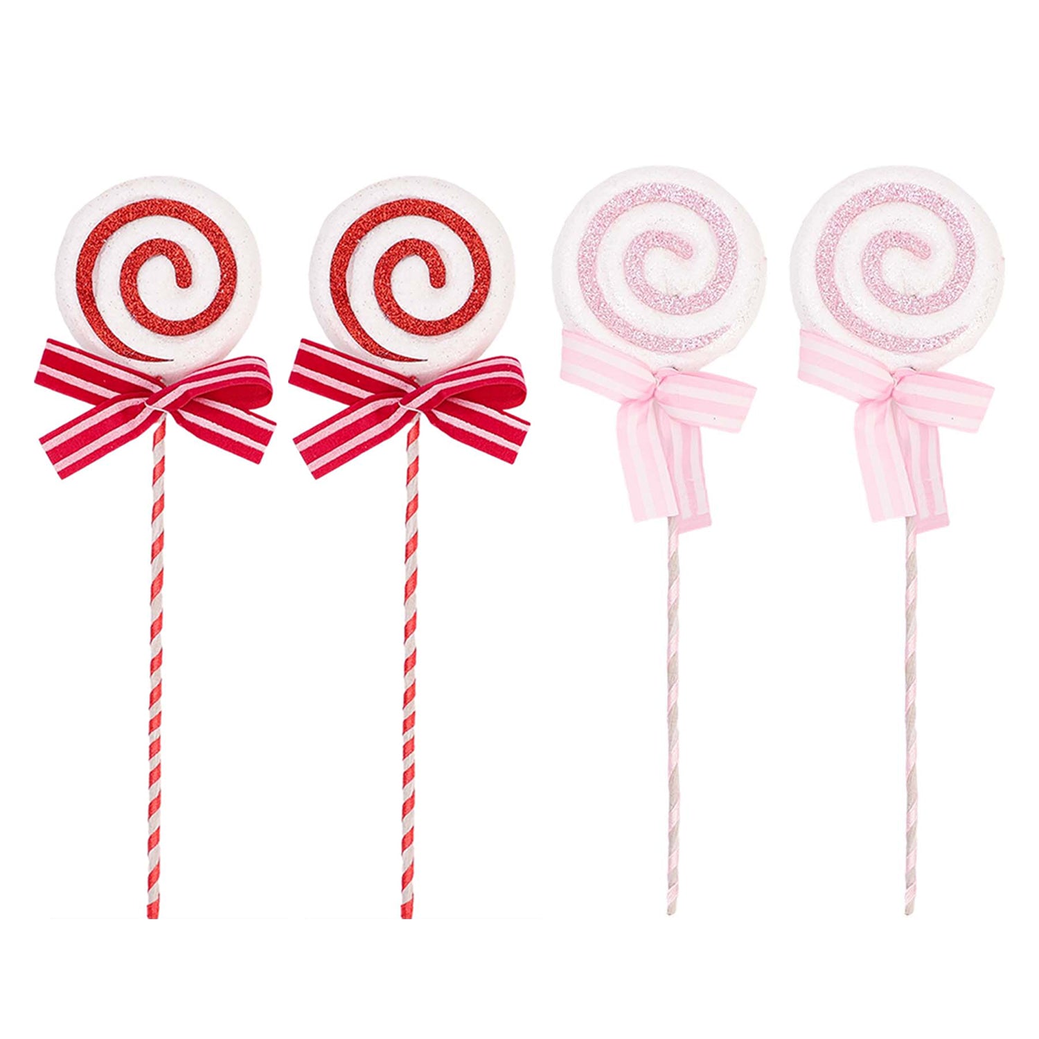 Christmas Tree Lollipop Pendants, Glittery Candy Cane Simulation Hanging Decoration, New Year Home Party Ornament