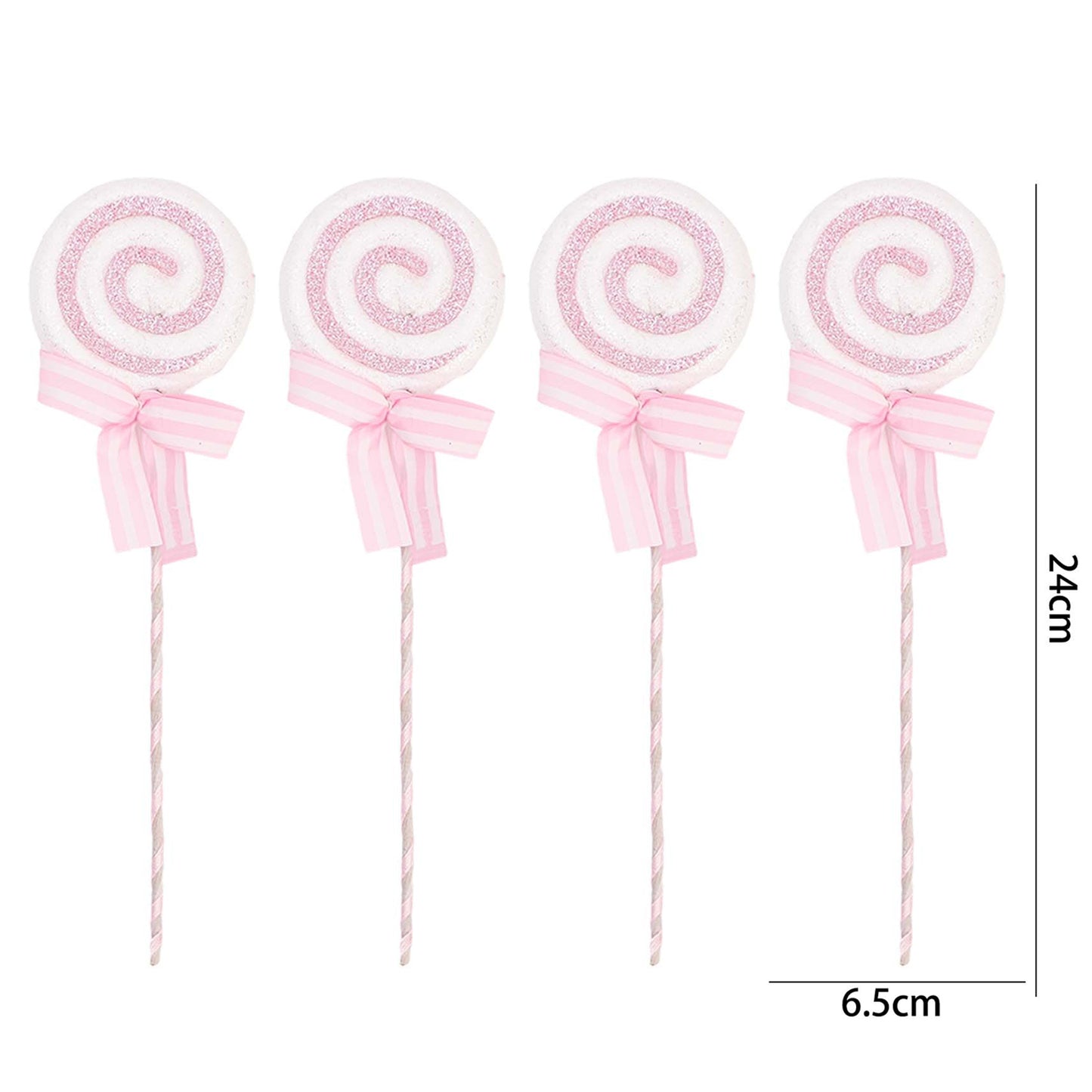Christmas Tree Lollipop Pendants, Glittery Candy Cane Simulation Hanging Decoration, New Year Home Party Ornament