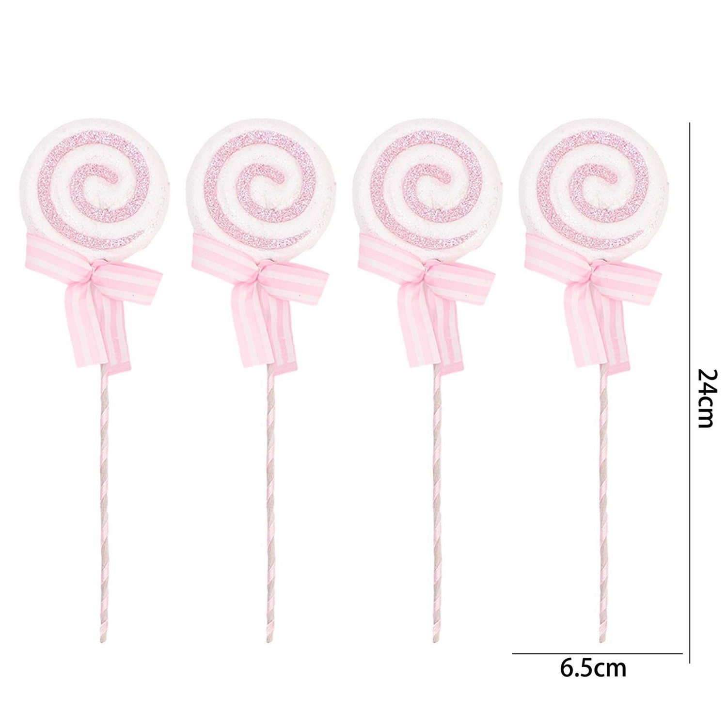 Christmas Tree Lollipop Pendants, Glittery Candy Cane Simulation Hanging Decoration, New Year Home Party Ornament