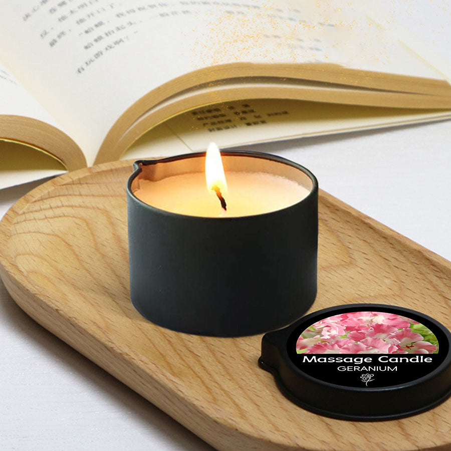 Luxury Aromatherapy Candle, Massage Oil Candle for Stress Relief and Skin Moisturizing, Scented Body Oil