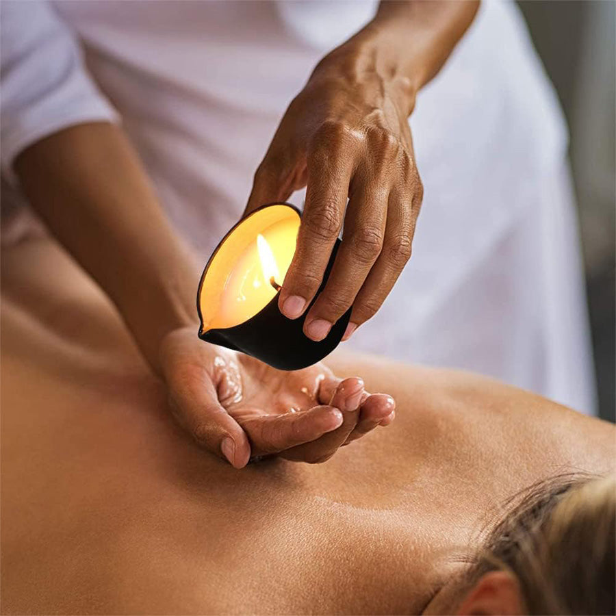 Luxury Aromatherapy Candle, Massage Oil Candle for Stress Relief and Skin Moisturizing, Scented Body Oil