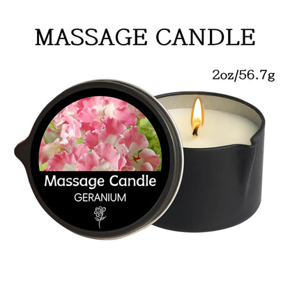 Luxury Aromatherapy Candle, Massage Oil Candle for Stress Relief and Skin Moisturizing, Scented Body Oil