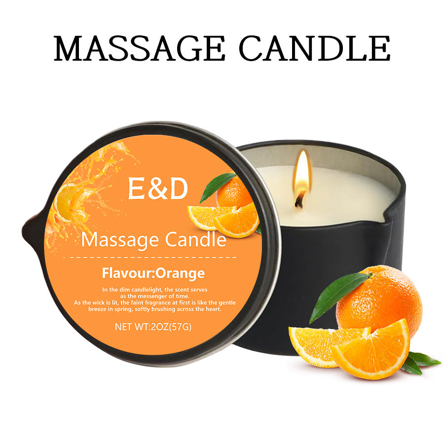 Luxury Aromatherapy Candle, Massage Oil Candle for Stress Relief and Skin Moisturizing, Scented Body Oil