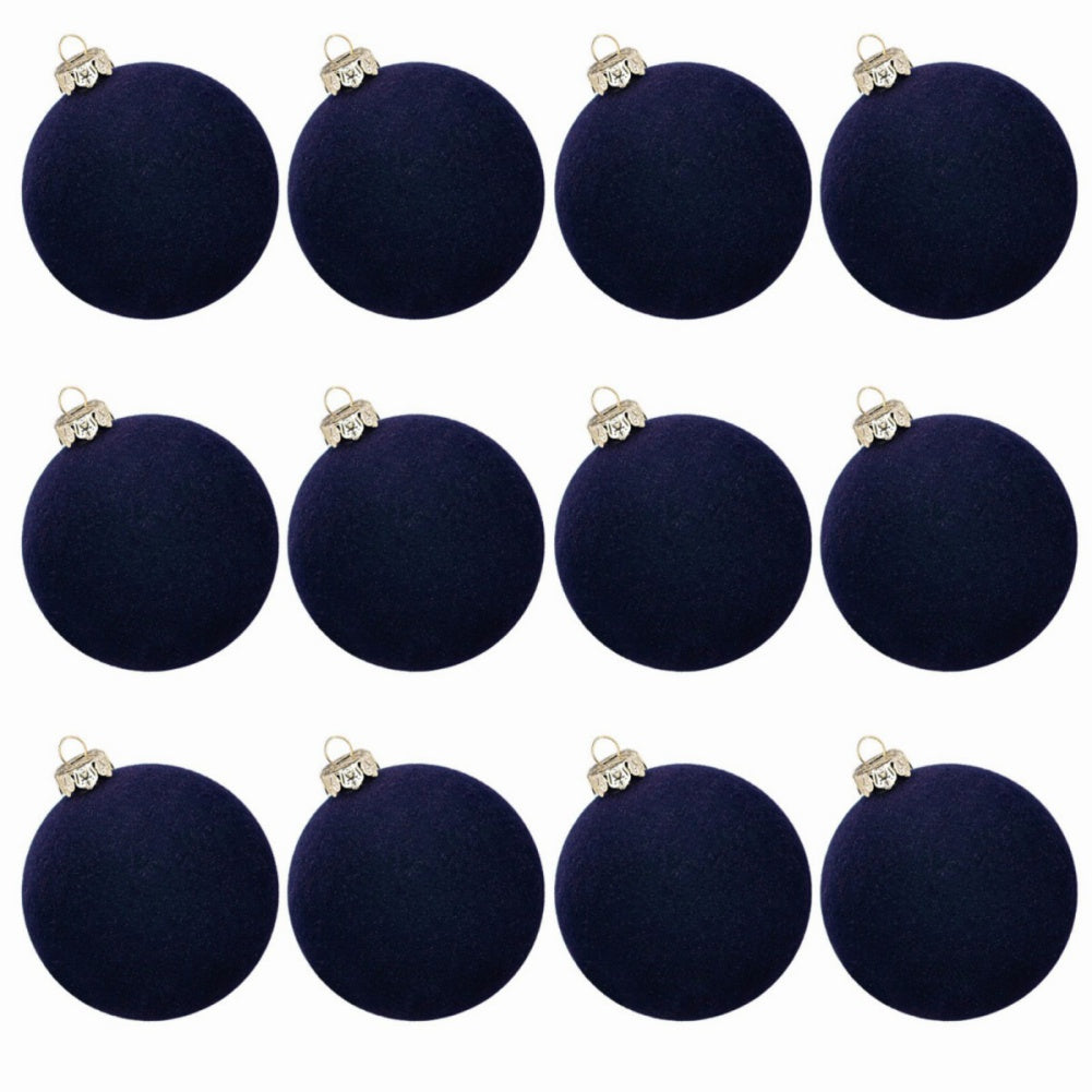 Velvet Christmas Balls, Holiday Ornaments, Wedding Party Winter Decor for Home and Family Festive Display