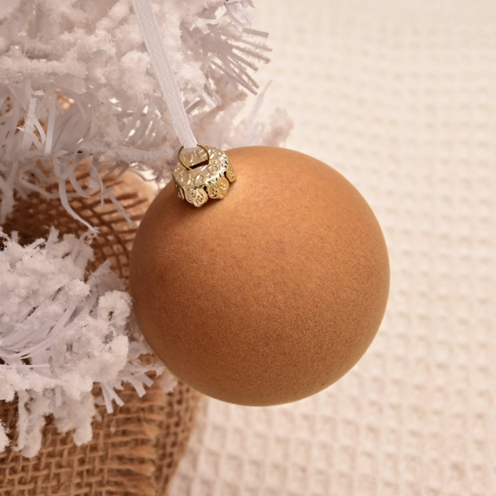 Velvet Christmas Balls, Holiday Ornaments, Wedding Party Winter Decor for Home and Family Festive Display